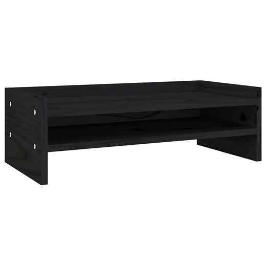 Czarna minimalistyczna podstawka pod monitor - Zisto ze sklepu Edinos.pl w kategorii Meble biurowe - zdjęcie 173967670