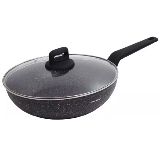 Aluminiowy wok z powłoką marmurkową 28cm - Hippi 14X ze sklepu Edinos.pl w kategorii Naczynia - zdjęcie 173967743