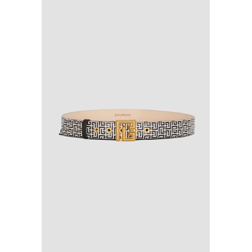 BALMAIN Czarno-biały pasek Labyrinth, Rozmiar 80 ze sklepu outfit.pl w kategorii Paski damskie - zdjęcie 173970000