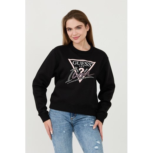 GUESS Czarna bluza Icon, Rozmiar S ze sklepu outfit.pl w kategorii Bluzy damskie - zdjęcie 173970011