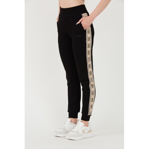 GUESS Czarne dresowe spodnie Britney Jogger, Rozmiar XS ze sklepu outfit.pl w kategorii Spodnie damskie - zdjęcie 173970033