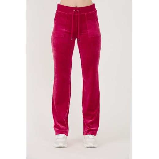 JUICY COUTURE Czerwone spodnie dresowe Del Ray Pocketed Pant, Rozmiar S ze sklepu outfit.pl w kategorii Spodnie damskie - zdjęcie 173970213