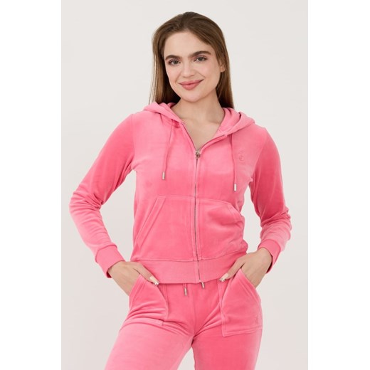 JUICY COUTURE Różowa bluza Robertson Hoodie, Rozmiar L ze sklepu outfit.pl w kategorii Bluzy damskie - zdjęcie 173970254