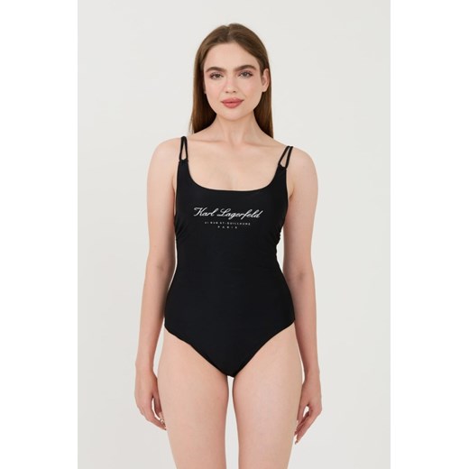 KARL LAGERFELD Czarny strój kąpielowy Hotel Karl Swimsuit, Rozmiar S ze sklepu outfit.pl w kategorii Stroje kąpielowe - zdjęcie 173970291