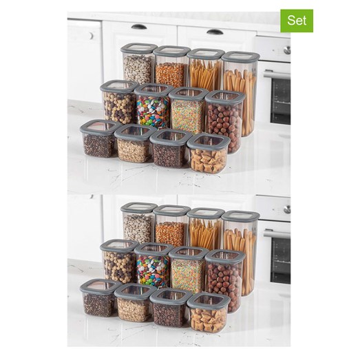 Violeta Home Pojemniki (24 szt.) w kolorze szarym ze sklepu Limango Polska w kategorii Pojemniki kuchenne - zdjęcie 173971081