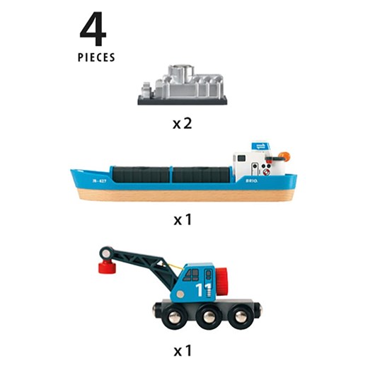 Brio Statek z dźwigiem - 3+ Brio onesize wyprzedaż Limango Polska