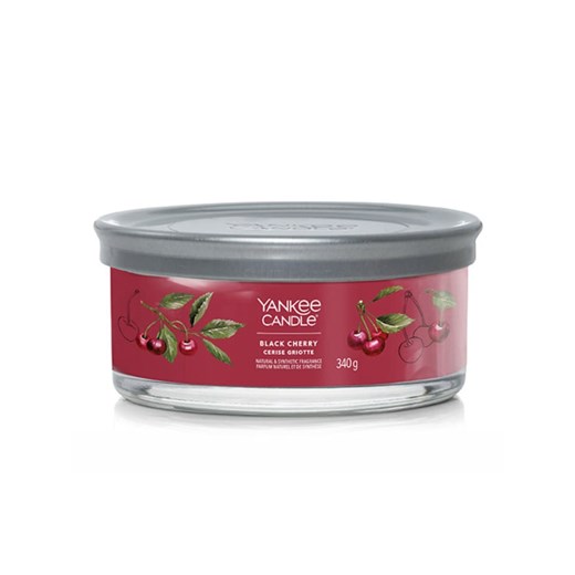 Yankee Candle Świeca zapachowa &quot;Black Cherry&quot; - 340 g ze sklepu Limango Polska w kategorii Świece i dyfuzory - zdjęcie 173971314