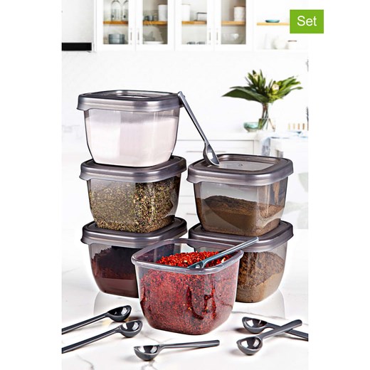 Violeta Home Pojemniki (6 szt.) w kolorze szarym - 550 ml Violeta Home onesize okazja Limango Polska