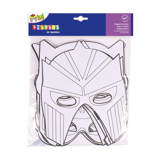 Playbox Tekturowe maski (12 szt.) &quot;Superhero&quot; - 3+ ze sklepu Limango Polska w kategorii Akcesoria biurowe - zdjęcie 173971912