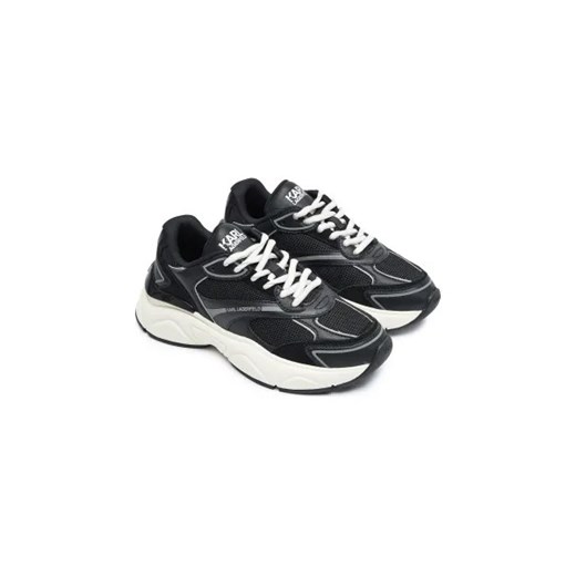 Buty sportowe damskie Karl Lagerfeld sneakersy na wiosnę na platformie wiązane