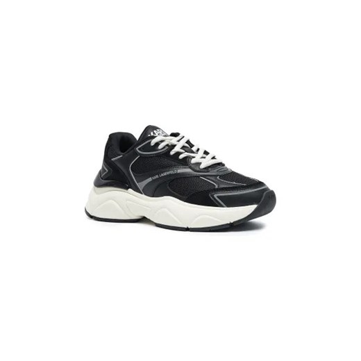 Buty sportowe damskie Karl Lagerfeld sneakersy czarne tkaninowe na platformie