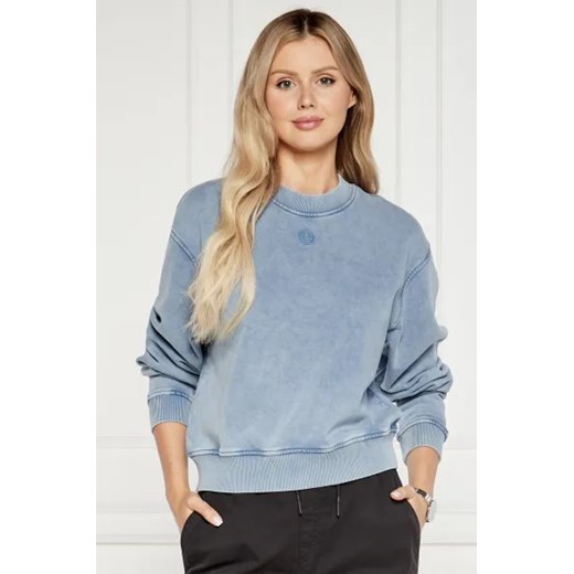Hugo Blue Bluza Delessa | Regular Fit ze sklepu Gomez Fashion Store w kategorii Bluzy damskie - zdjęcie 173973240