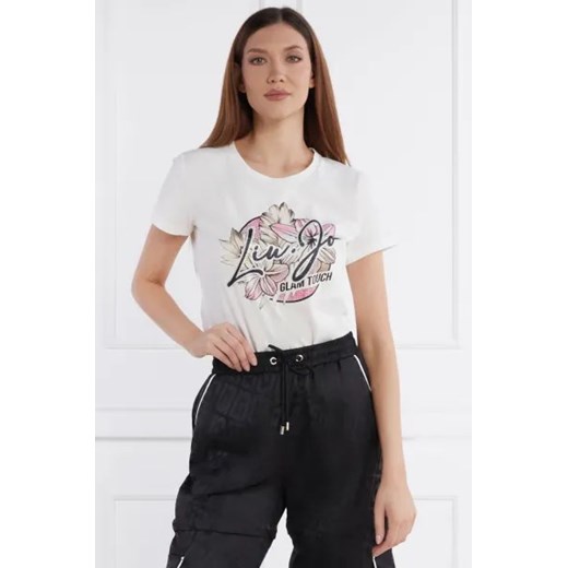 Liu Jo Sport T-shirt | Regular Fit ze sklepu Gomez Fashion Store w kategorii Bluzki damskie - zdjęcie 173973343