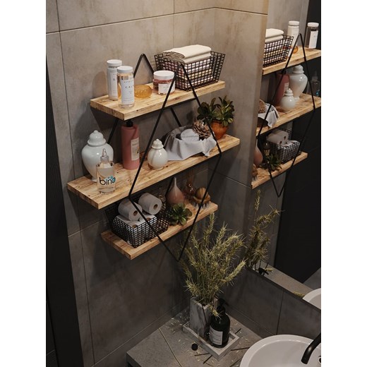 Scandinavia Concept Regał ścienny "Prizma Raf" w kolorze jasnobrązowym - 60 x 70 x 16 cm - id: 11593473 - marki Scandinavia Concept - 173978702 Scandinavia Concept Regał ścienny "Prizma Raf" w kolorze jasnobrązowym - 60 x 70 x 16 cm ze sklepu Limango Polska w kategorii Regały i witryny - zdjęcie 173978702