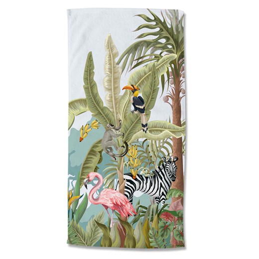 Good Morning Ręcznik plażowy &quot;Jungle party&quot; ze wzorem ze sklepu Limango Polska w kategorii Ręczniki - zdjęcie 173981250