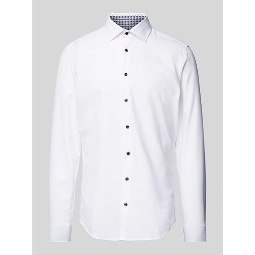 Koszula biznesowa o kroju slim fit z listwą guzikową ze sklepu Peek&Cloppenburg  w kategorii Koszule męskie - zdjęcie 173983992