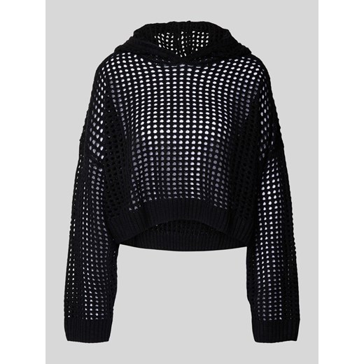 Sweter krótki z dzianiny z ażurowym wzorem ze sklepu Peek&Cloppenburg  w kategorii Swetry damskie - zdjęcie 173984032