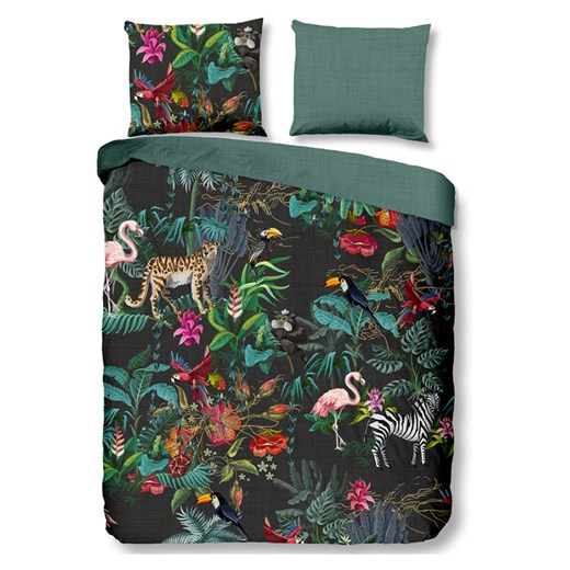 Good Morning Komplet pościeli renforcé &quot;Funky&quot; w kolorze zielonym ze Good Morning 135x200 cm promocyjna cena Limango Polska