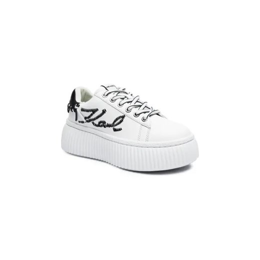 Buty sportowe damskie Karl Lagerfeld sneakersy z tworzywa sztucznego