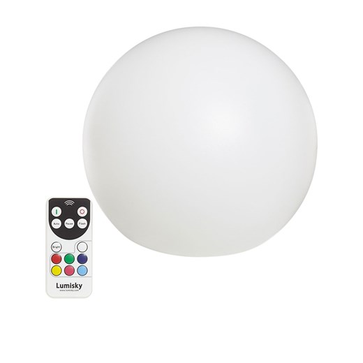 lumisky Lampa dekoracyjna LED &quot;Bobby&quot; z funkcją zmiany koloru - Ø 50 cm ze sklepu Limango Polska w kategorii Oświetlenie ogrodowe - zdjęcie 173986803