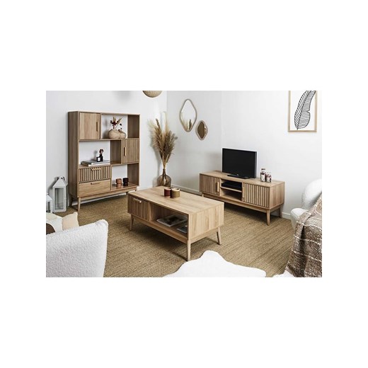 THE HOME DECO FACTORY Ława &quot;Klaus&quot; w kolorze jasnobrązowym - 100 x 43 The Home Deco Factory onesize Limango Polska okazyjna cena