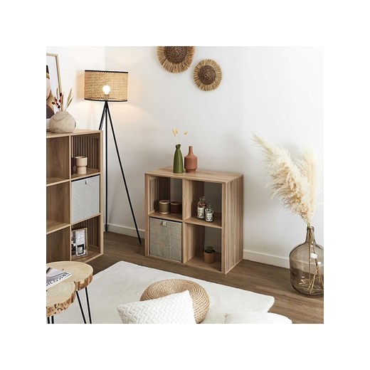 THE HOME DECO FACTORY Regał stojący w kolorze jasnobrązowym - 69,6 x 66 x 32 cm ze sklepu Limango Polska w kategorii Regały i witryny - zdjęcie 173987262