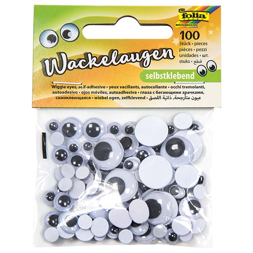 folia PAPER Ruchome oczka (100 szt.) w kolorze biało-czarnym ze sklepu Limango Polska w kategorii Zabawki - zdjęcie 173988311