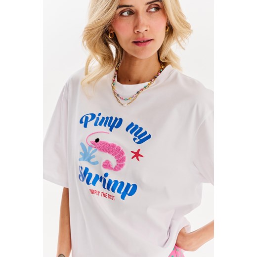 T-shirt Pimp My Shrimp S/M ze sklepu NAOKO w kategorii Bluzki damskie - zdjęcie 173988410