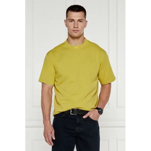 T-shirt męski BOSS HUGO casual z krótkim rękawem z bawełny