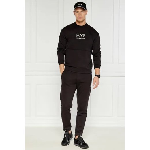Bluza męska czarna Emporio Armani z napisem 