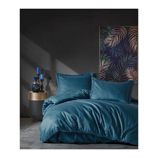 Colorful Cotton Komplet pościeli satynowej w kolorze morskim Colorful Cotton 135x200 cm Limango Polska wyprzedaż