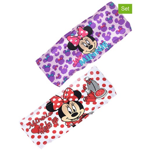 Disney Minnie Mouse Opaski (2 szt.) "Myszka Minnie" w kolorze białym i fioletowym do włosów - id: 11524940 - marki Disney - 173992064 Disney Minnie Mouse Opaski (2 szt.) "Myszka Minnie" w kolorze białym i fioletowym do włosów ze sklepu Limango Polska w kategorii Opaski dziecięce - zdjęcie 173992064