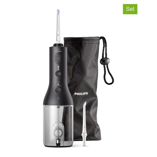 PHILIPS sonicare 6-częściowy zestaw &quot;Power Flosser 3000&quot; w kolorze czarnym - 250 ml ze sklepu Limango Polska w kategorii Szczoteczki do zębów - zdjęcie 173992861