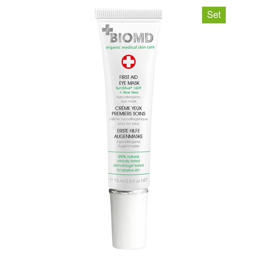 BIOMED Maseczki (2 szt.) "First Aid" pod oczy - 2 x 15 ml ze sklepu Limango Polska w kategorii Maski do twarzy - zdjęcie 173993883