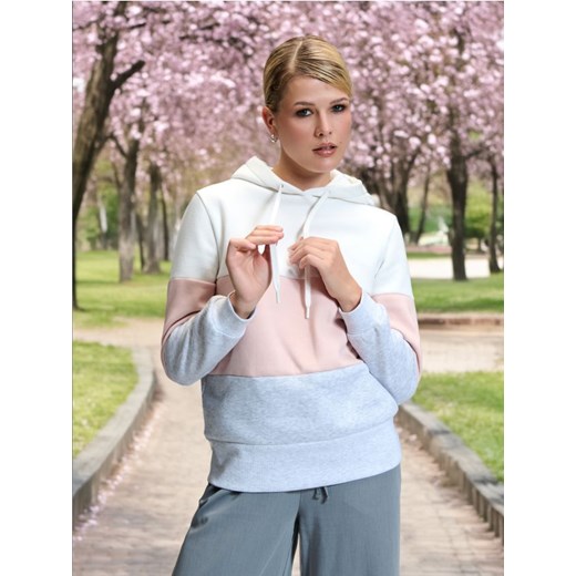 Sinsay - Bluza z kapturem - kremowy ze sklepu Sinsay w kategorii Bluzy damskie - zdjęcie 173994341