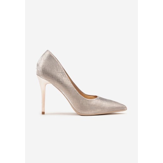 Szampańskie Eleganckie Szpilki w Klasycznym Stylu Calivia Renee 36 promocja renee.pl