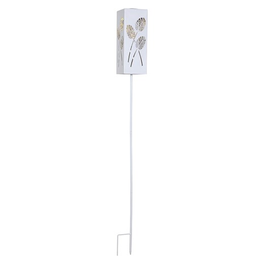 STAR Trading Solarna lampa ogrodowa LED &quot;Albaleaf&quot; w kolorze białym - wys. 90 cm ze sklepu Limango Polska w kategorii Oświetlenie ogrodowe - zdjęcie 173996193