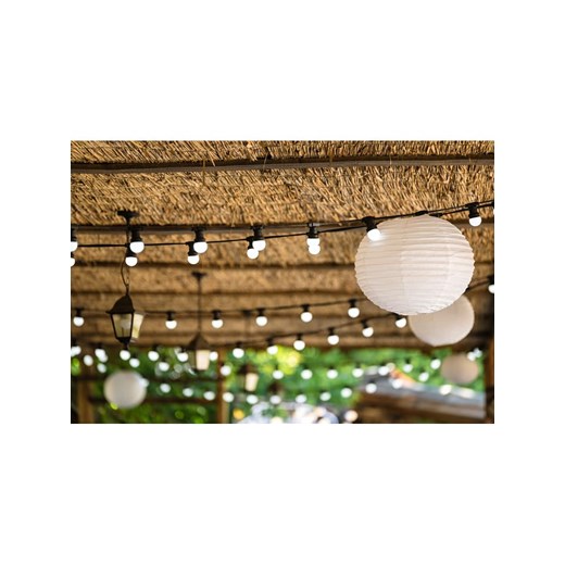 lumisky Girlanda solarna LED &quot;Party&quot; w kolorze ciepłej bieli - dł. 570 cm ze sklepu Limango Polska w kategorii Dekoracje i akcesoria ogrodowe - zdjęcie 173996200
