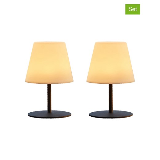 lumisky Lampy stołowe LED (2 szt.) &quot;Twins&quot; w kolorze białym - wys. 16 cm ze sklepu Limango Polska w kategorii Oświetlenie - zdjęcie 173996211