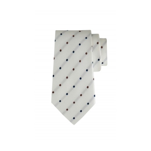 Beżowy krawat Lambert wolczanka  