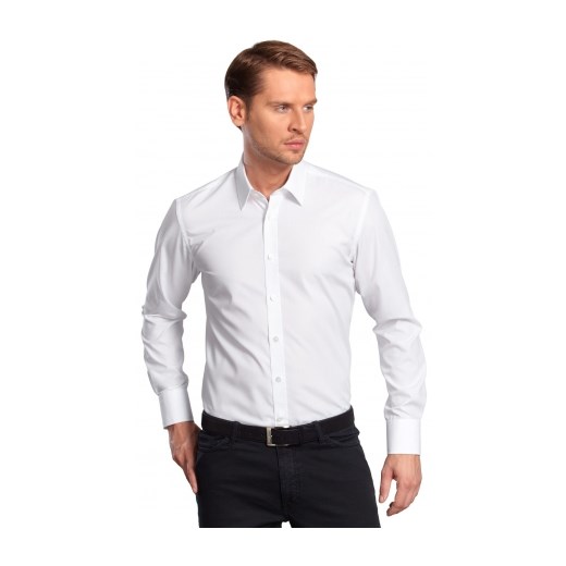 Biała koszula męska Lambert wolczanka  