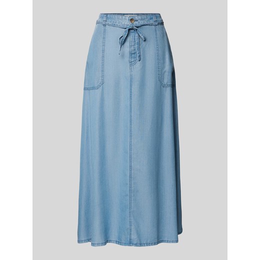 Spódnica midi z tkaniny stylizowanej na denim ze sklepu Peek&Cloppenburg  w kategorii Spódnice - zdjęcie 173999604