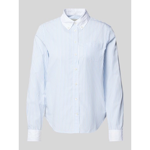 Bluzka koszulowa z kołnierzykiem typu button down ze sklepu Peek&Cloppenburg  w kategorii Koszule damskie - zdjęcie 173999882