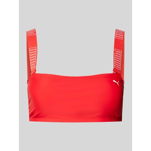 Top bikini z nadrukiem z logo ze sklepu Peek&Cloppenburg  w kategorii Stroje kąpielowe - zdjęcie 174000304