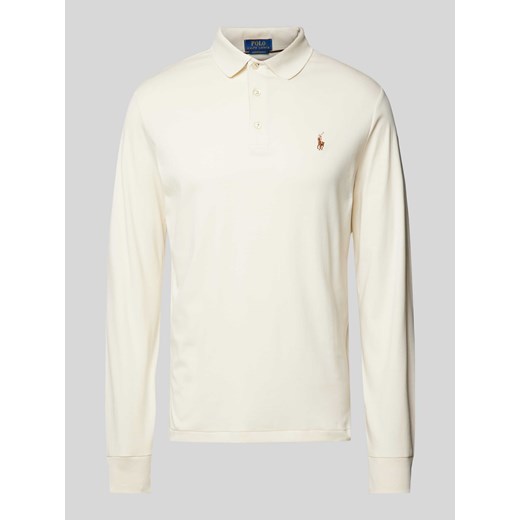 Koszulka polo z wyhaftowanym logo ze sklepu Peek&Cloppenburg  w kategorii T-shirty męskie - zdjęcie 174000410