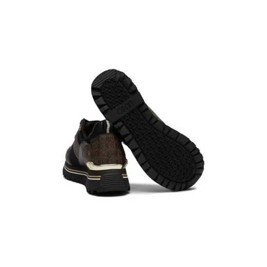 Buty sportowe damskie brązowe Liu Jo sneakersy z tworzywa sztucznego na wiosnę sznurowane na platformie
