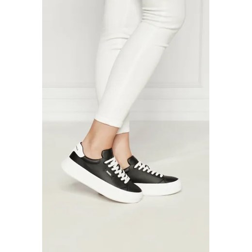 Buty sportowe damskie Karl Lagerfeld sneakersy z tworzywa sztucznego czarne