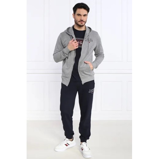 Tommy Hilfiger bluza męska szara casual z elastanu