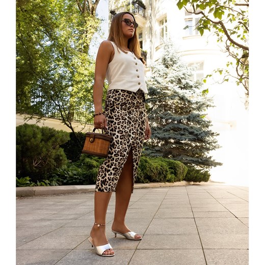 Srebrne klapki na niskim obcasie Maloua srebrny 36 ButyModne.pl