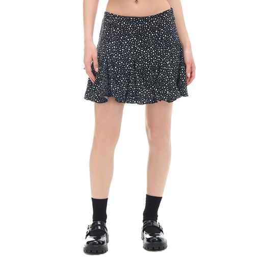 Cropp - Mini spódnica w drobne kwiaty - czarny ze sklepu Cropp w kategorii Spódnice - zdjęcie 174003313